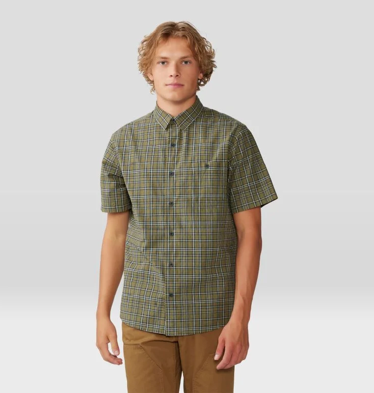 - Air box TSA certified check-inMen's Big Cottonwood Short Sleeve Shirt - Combat Green Canopy Plaid