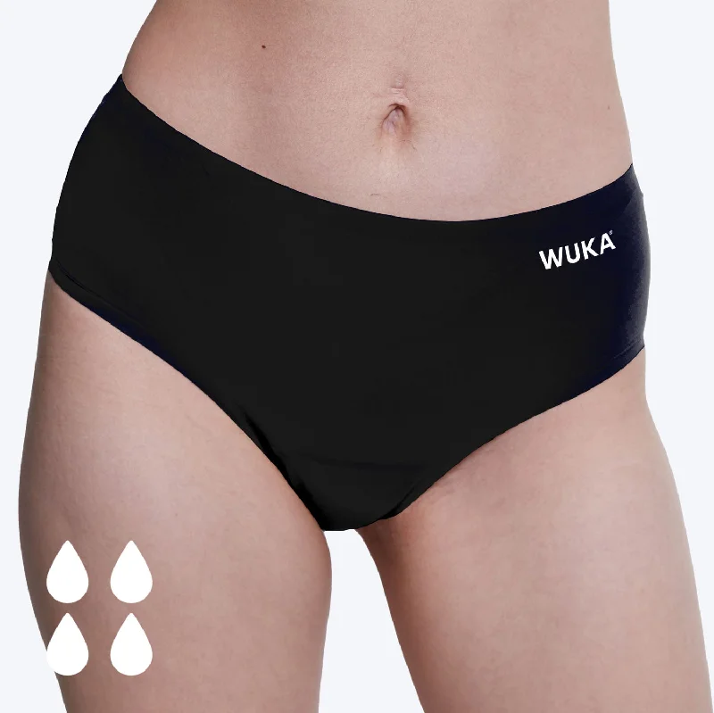  -Explosion-proof leash FOR LARGE dogsWUKA Stretch Seamless Midi Brief Period Pants Black - Heavy Flow